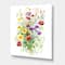 Designart - Colorful Wildflowers In Nature - Farmhouse Canvas Wall Art Print